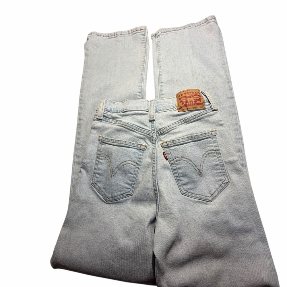 Levis Ribcage Boot Light Wash High Rise Jeans Sz 26 x 33 - Picture 8 of 15